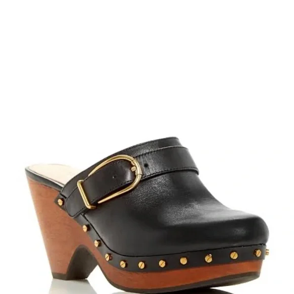 Veronica Beard Hendrix Buckled Clogs - Picture 2 of 6